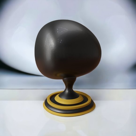 Space Age Mid Century Modern Space Chair Planter Retro Inspired Home Decor Black - Picture 9 of 9